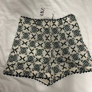 zara high waisted shorts